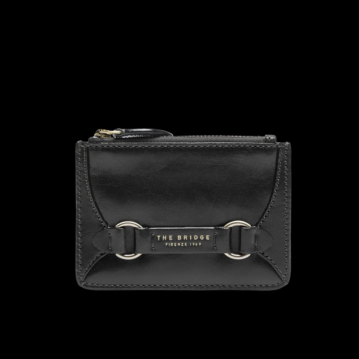 Portacarte in pelle donna con zip