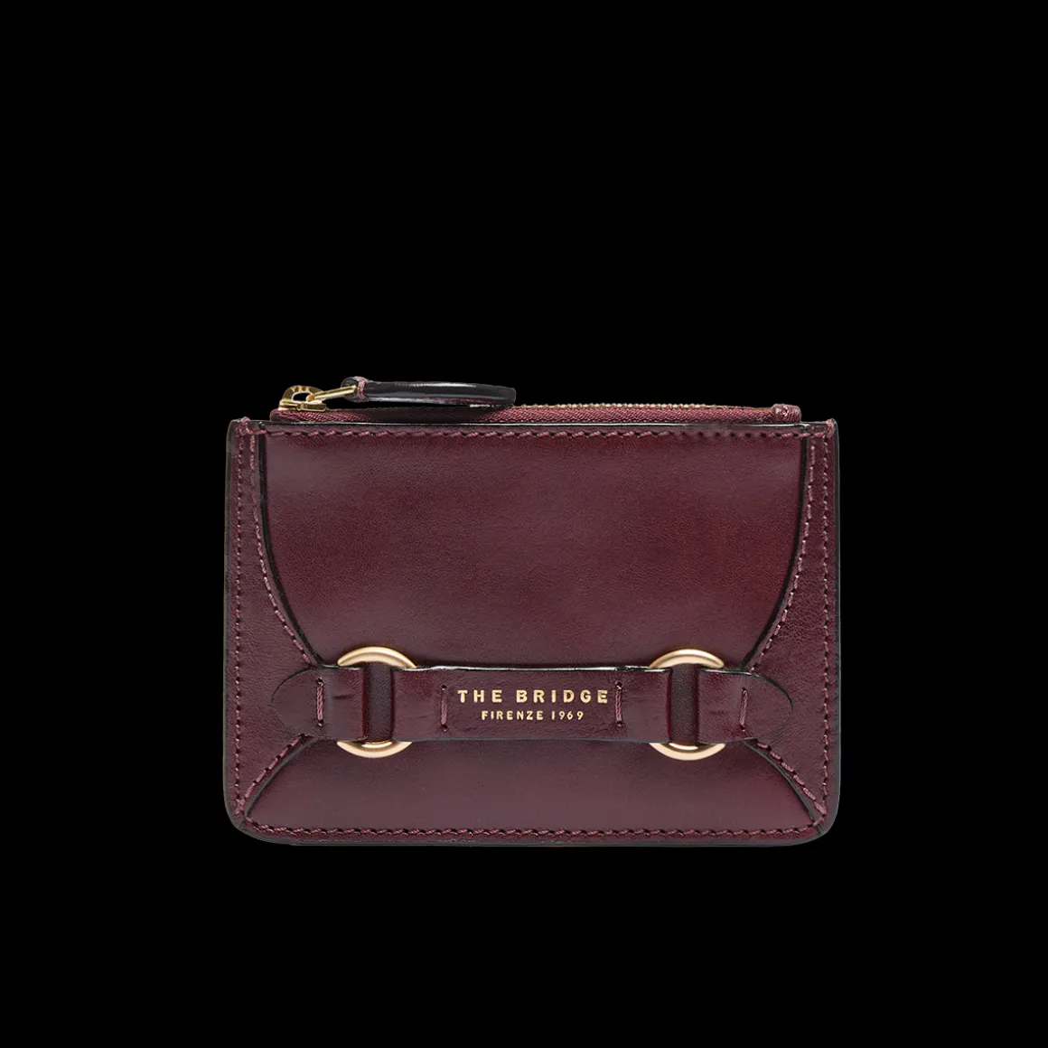 Portacarte in pelle donna con zip