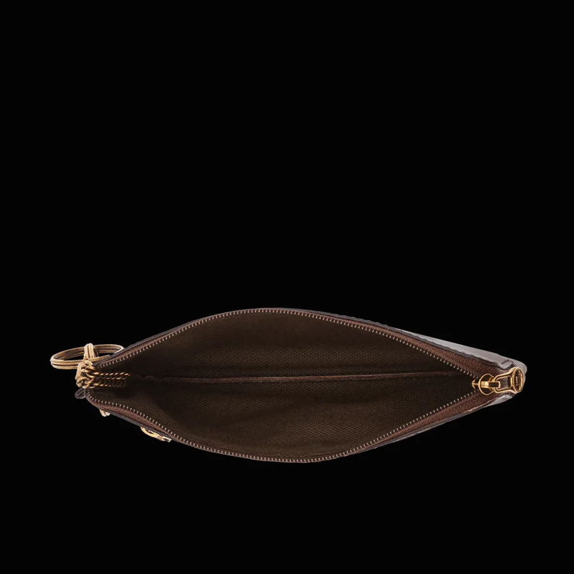 Portachiavi in pelle con zip