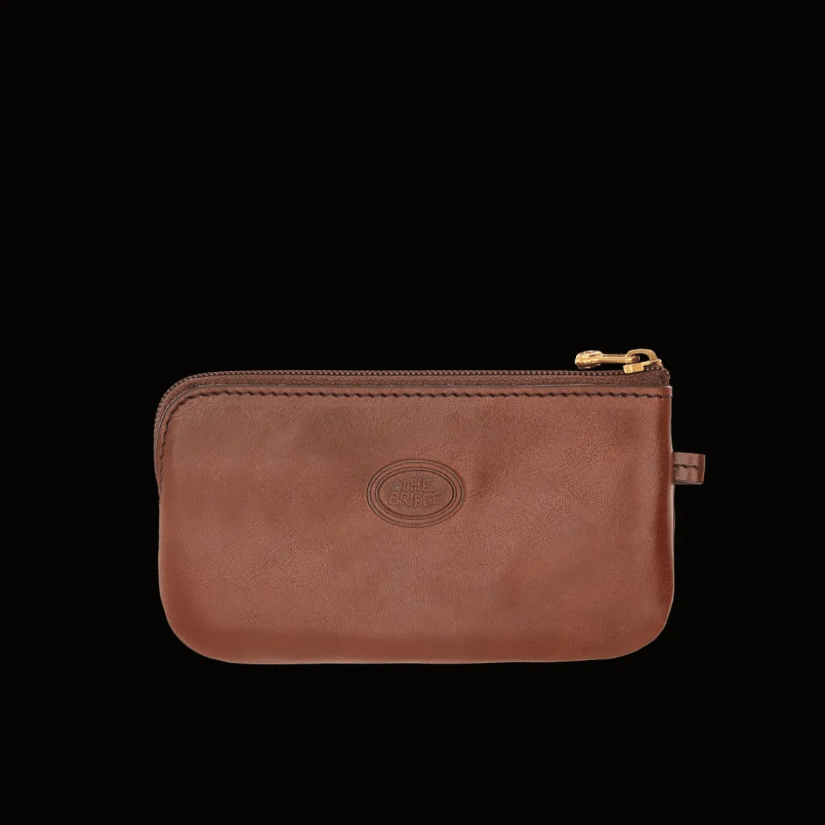 Portachiavi in pelle con zip