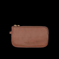 Portachiavi in pelle con zip
