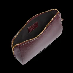 Pouch in pelle da polso con zip medium size