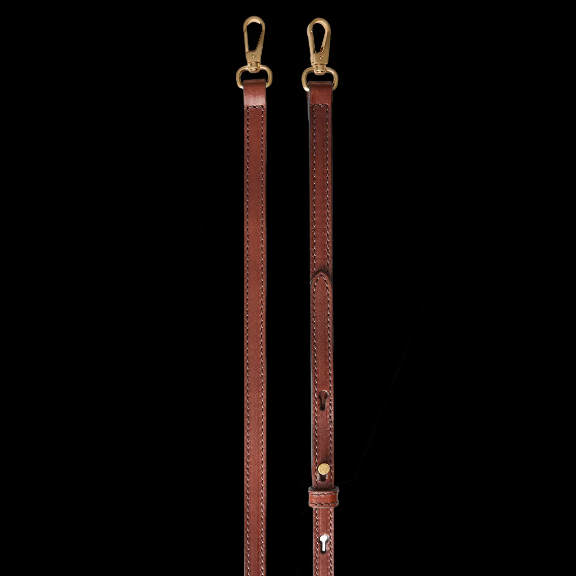Tracolla in pelle regolabile