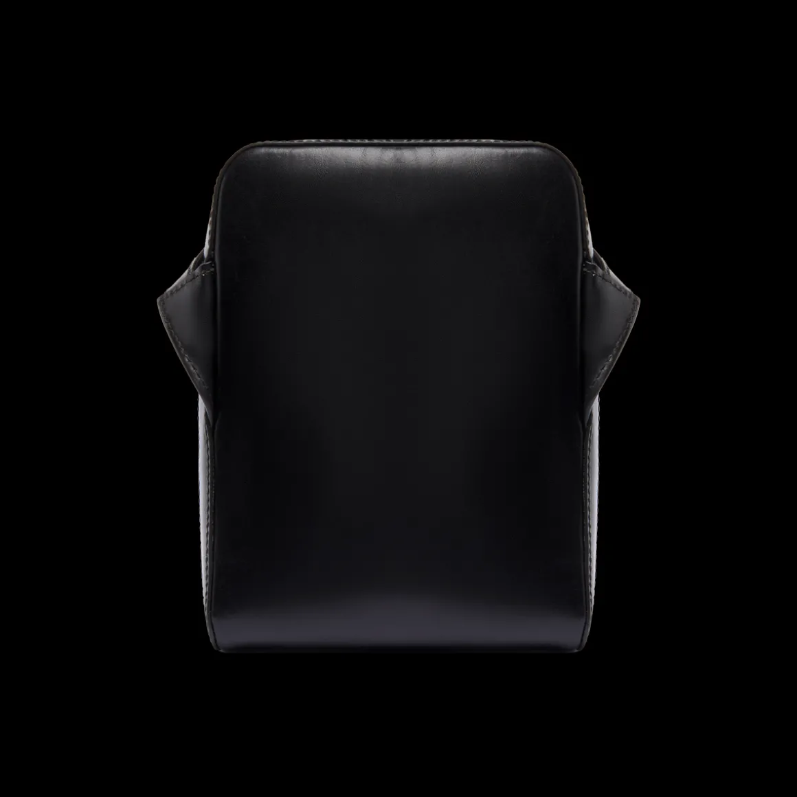 Tracolla in pelle uomo con zip frontale