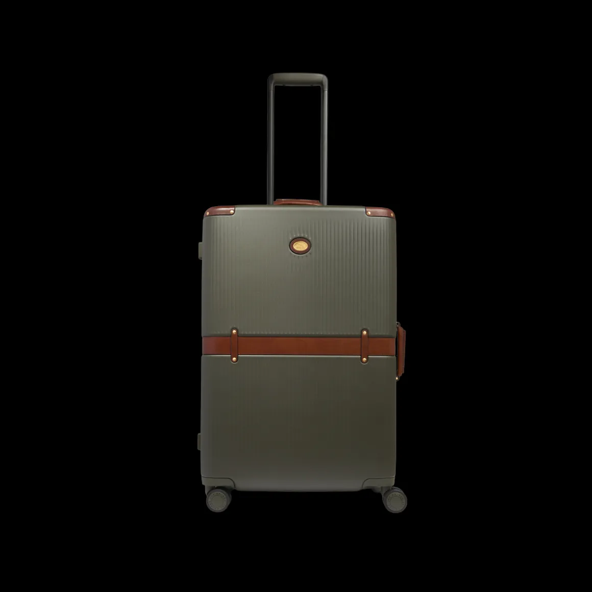 Trolley in pelle e policarbonato medium