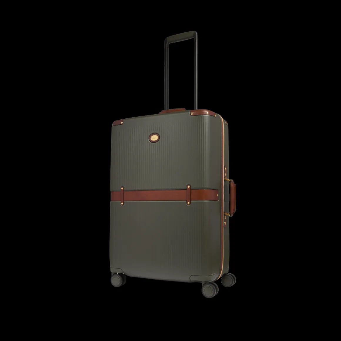 Trolley in pelle e policarbonato medium