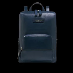 Zaino donna in pelle piccolo con tasca frontale
