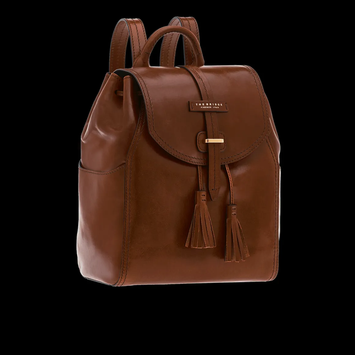 Zaino donna pelle con nappine