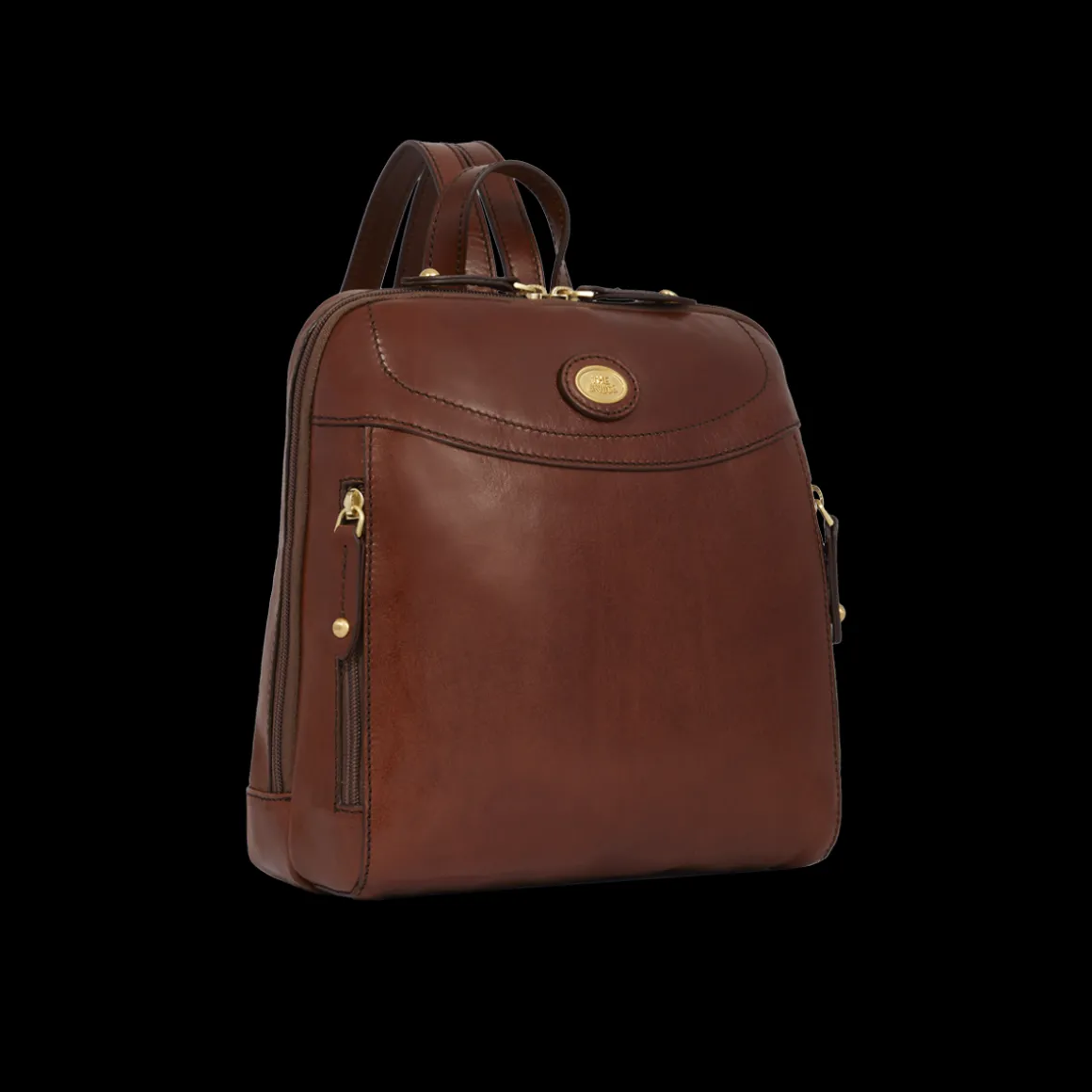 Zaino donna pelle piccolo con tasca frontale