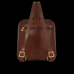 Zaino donna pelle piccolo con tasca frontale