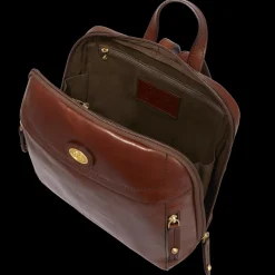 Zaino donna pelle piccolo con tasca frontale