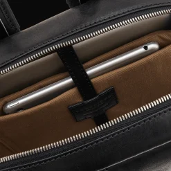 Zaino in pelle porta pc uomo due zip