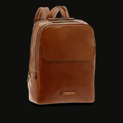 Zaino in pelle porta pc uomo due zip
