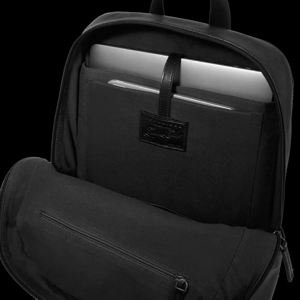 Zaino in pelle porta pc uomo