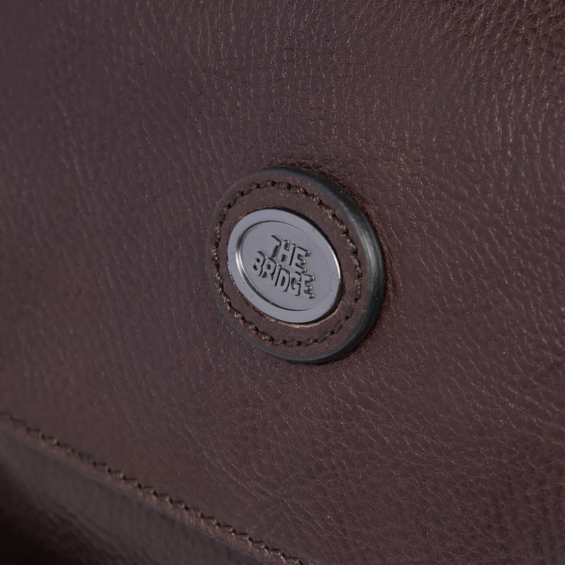 Zaino in pelle uomo con tasche frontali