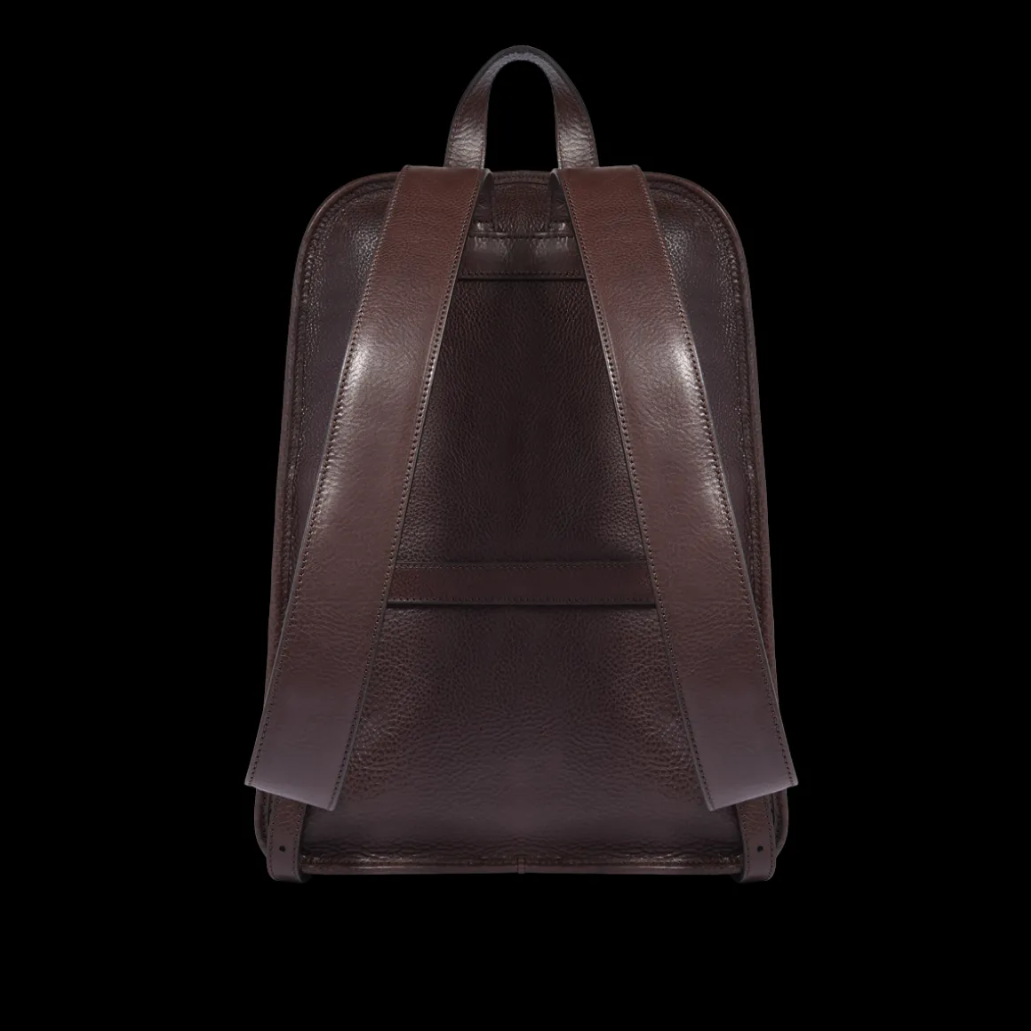Zaino in pelle uomo una zip e tasche frontali
