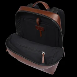 Zaino uomo in pelle una zip e tasca frontale
